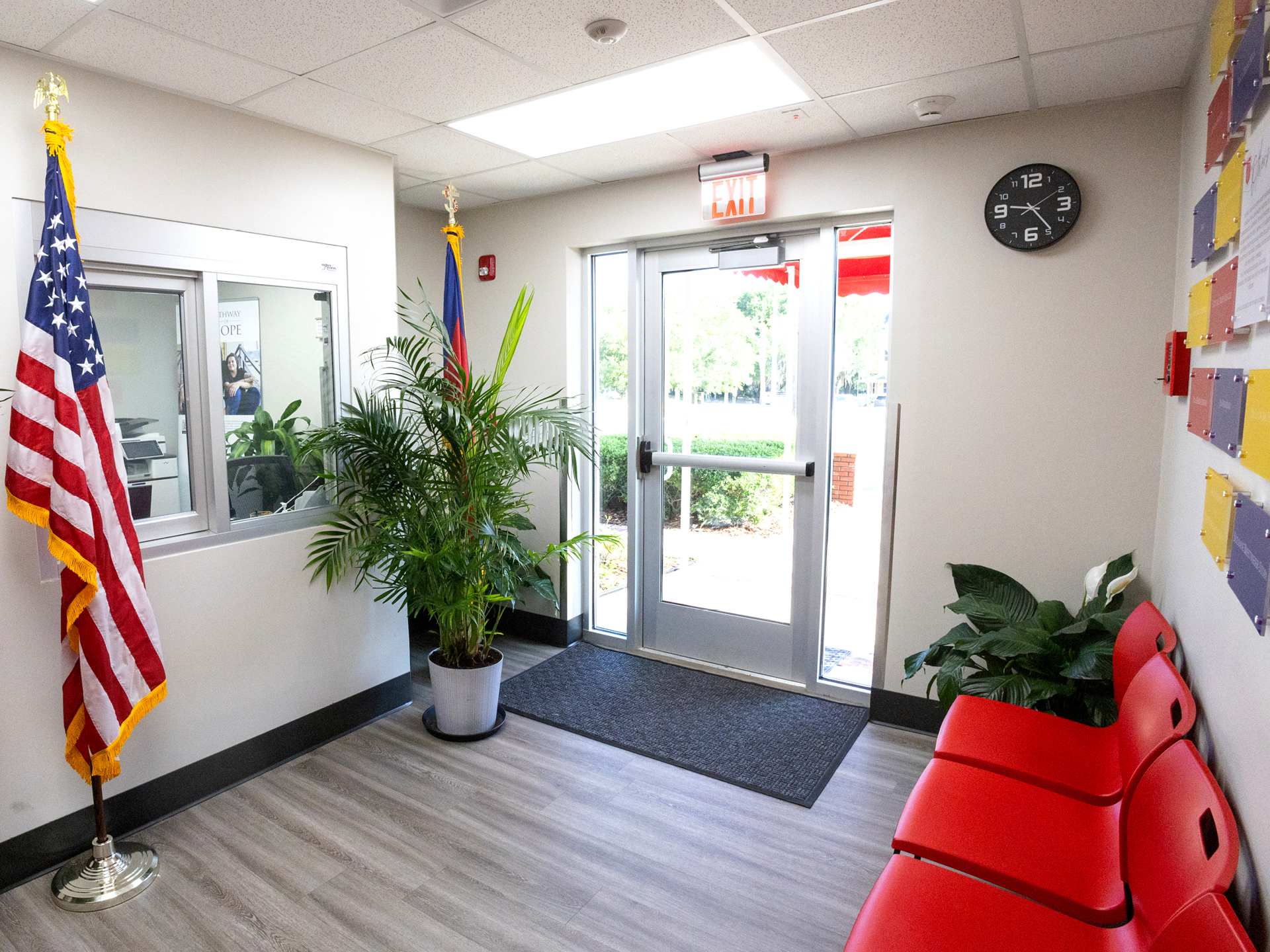 interior image of front lobby for Interior image of front lobby for Salvation Army Women & Children's Center